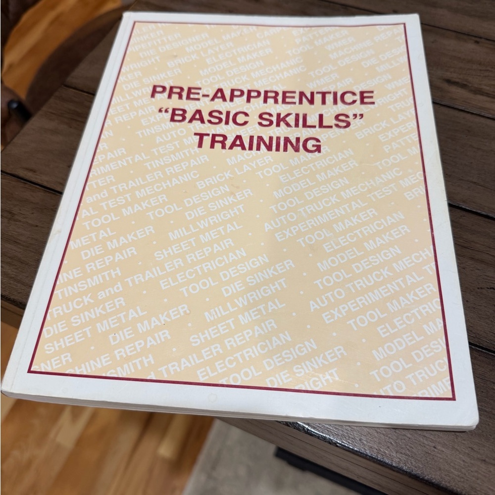 Pre-Apprentice “Basic Skills” Training Book